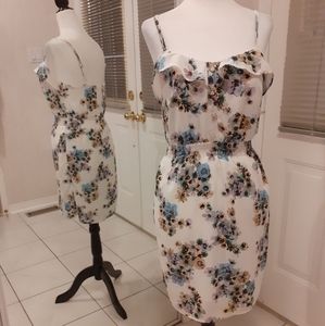 4/$60 White Floral Summer Dress - Size XS